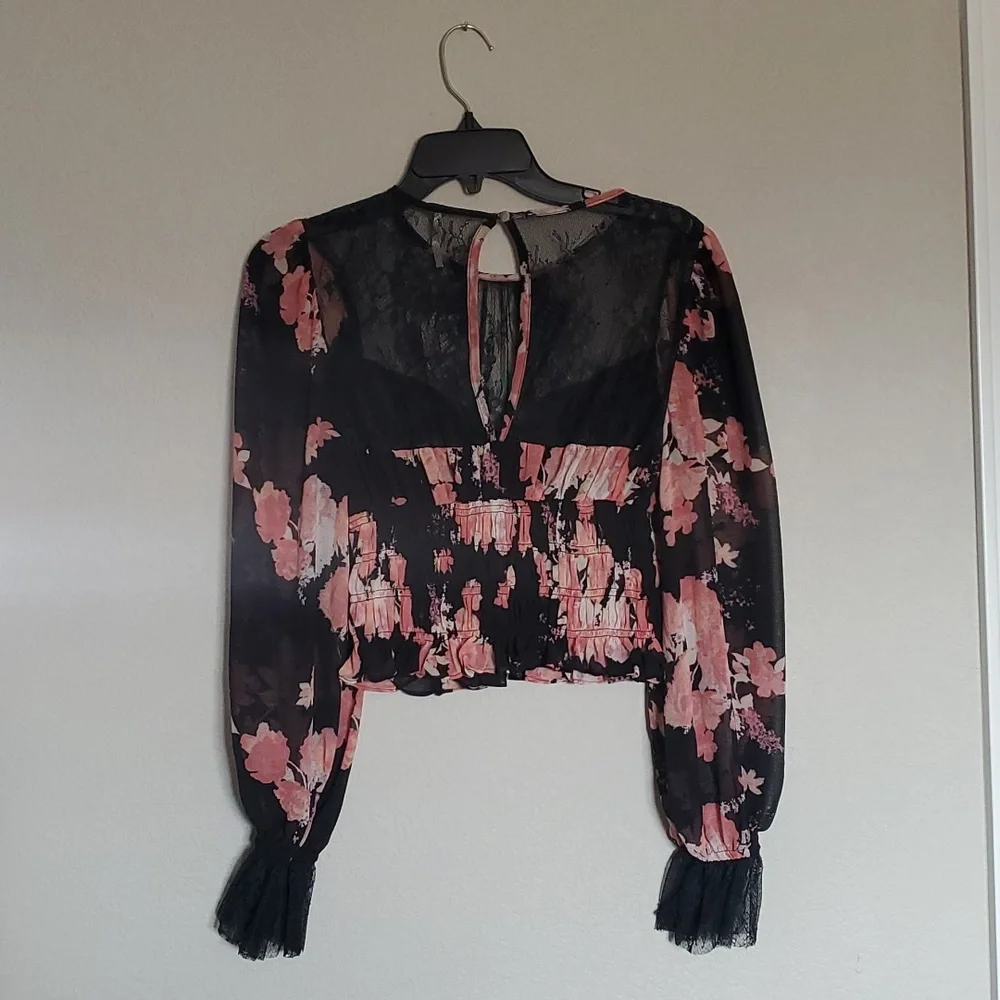Free People Daphne Floral Print Blouse - Picture 7 of 7